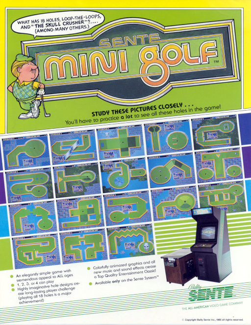 Mini Golf (set 1) MAME2003Plus Game Cover